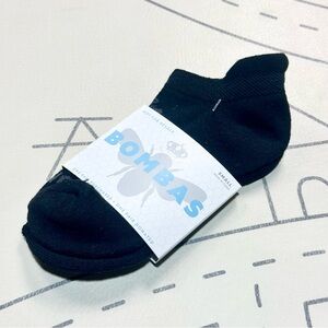 Bombas Kids Black Ankle Socks